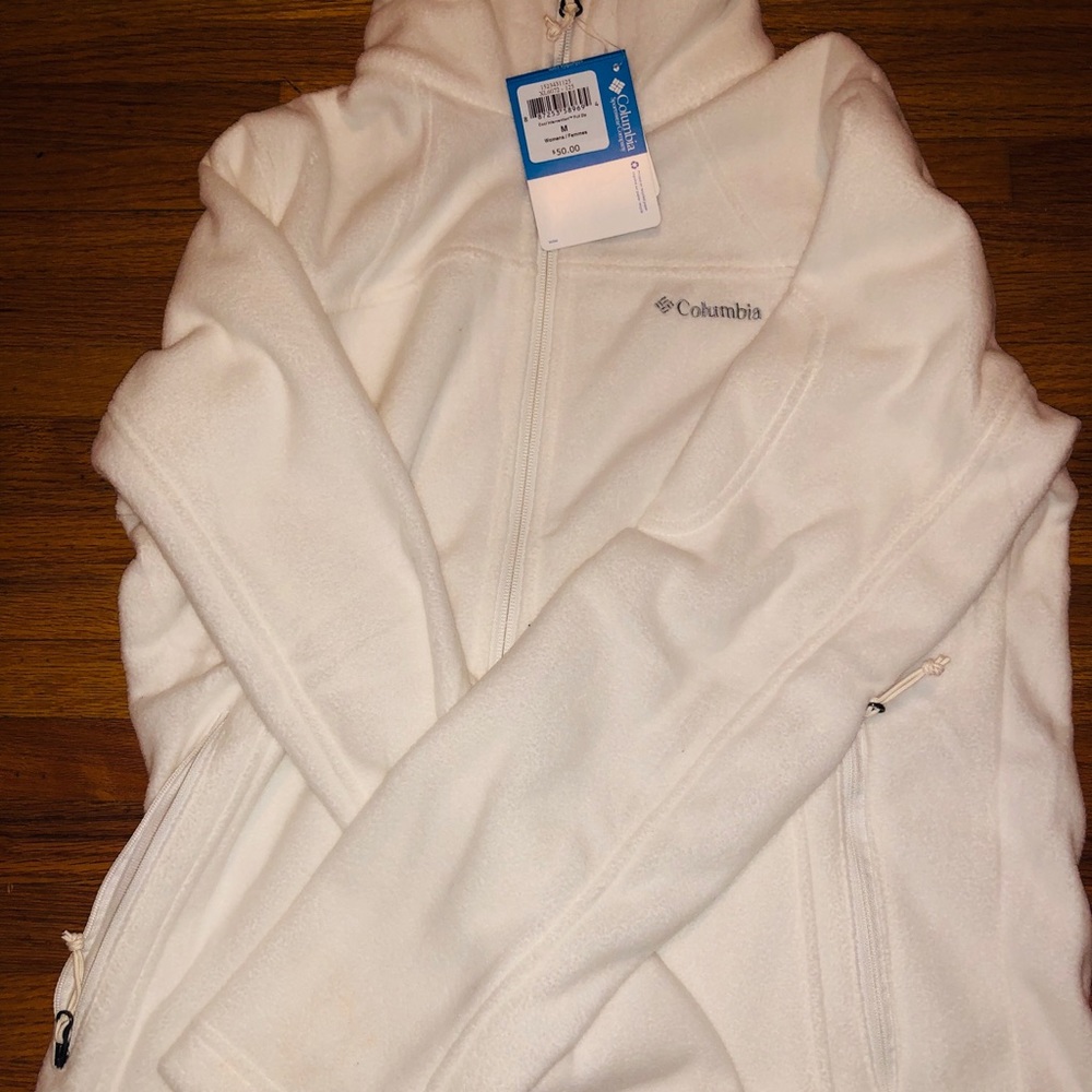 Women’s White Columbia Fleece zip up jacket